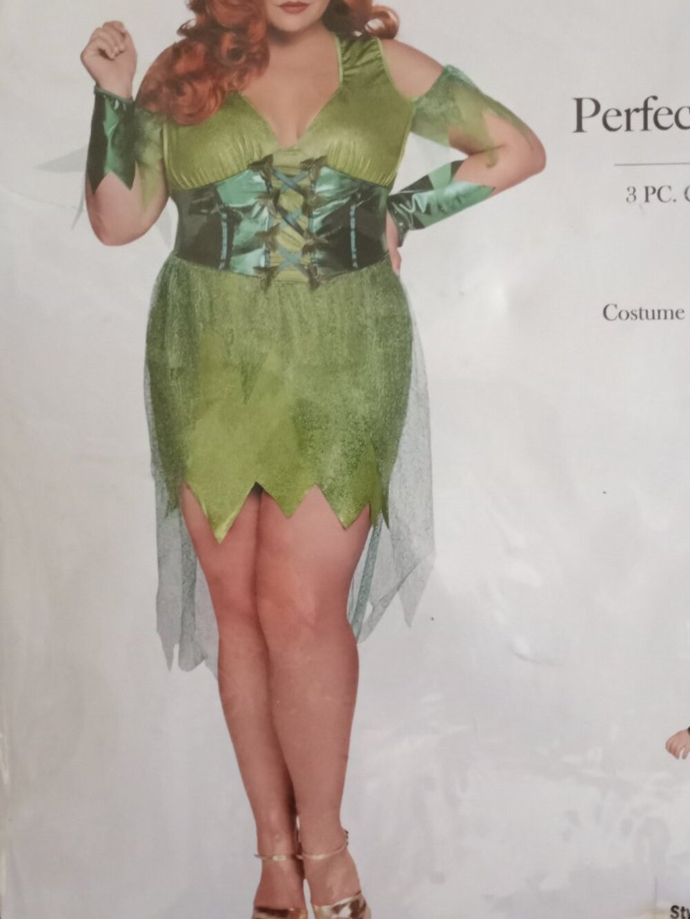 'Leg Avenue' Halloween Costume Size 3-4 with Ivy strings & Hair clips & gems, et